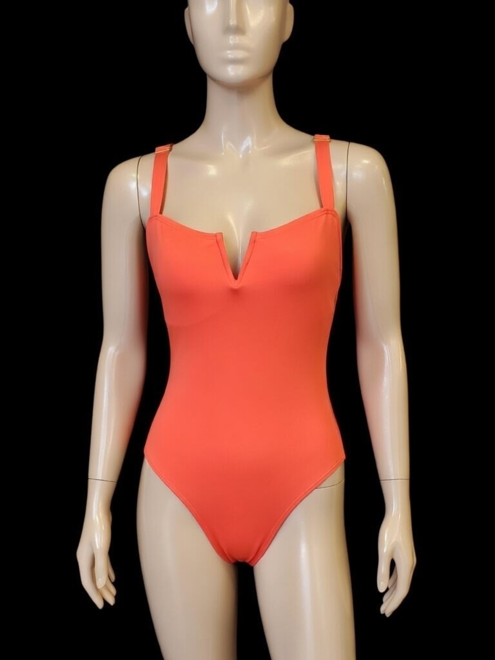 Vince Camuto Coral "V-wire" One-Piece Swimsuit